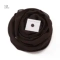 Kaffee Chiffon Hijab Schal Set mit starkem Magnetstift, elegantes Kopftuch Nr. 54#. - 54#
