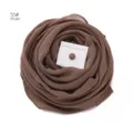 Khakifarbenes Chiffontuch mit magnetischer Hijab-Nadel, elegante einfarbige Kopftuch-Variante. - 55#