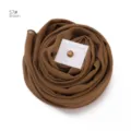 Chiffon Kopftuch Set mit starkem Magneten in Braun, elegantes und atmungsaktives Damen Accessoire. - Code 57