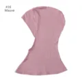 Modal stretch inner hijab cap solid color breathable head cover casual Muslim headwear - Lotus Pink