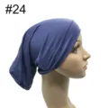 Einfarbiges Modal Stretch Unterzieh Hijab Cap atmungsaktives Schlauchtuch für Damen Alltag. - Blau