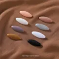 Set of 8 colorful plastic safety pins hijab clips anti-glare scarf buttons for daily wear - Group 1 Warm Colors