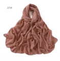 Women Chiffon Scarf Pink Rhombus Print Long Hijab Muslim Fashion Headwrap Daily Wear Style - 205#
