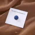 Spilla magnetica forte rotonda per hijab accessorio spilla clip abbigliamento variante colore 1 - COL.1 Blu Scuro