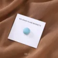 Spilla per hijjab magnetica forte in lega opaca rotonda clip sciarpa accessorio blu - COL.2 Celeste