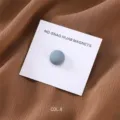 Spilla magnetica rotonda in lega per hijabs e sciarpe, chiusura magnetica resistente senza strappi. - COL.4 Blu