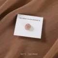 Roze camelia hijab magneet sterke magnetische sjaal broche detail weergave voor vrouwen - Roze