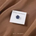Blauwe camelia magnetische hijab speld set, elegante hijab magneet broche voor vrouwen. - Donkerblauw
