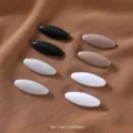 Colorful plastic safety pins hijab clips anti-exposure scarf buckles set for daily wear - Group 7 Black & Grey