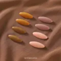 Colorful plastic safety pins set of 8 pieces, stylish hijab and scarf clips for women daily use. - Group 8 Yellow