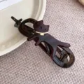 Molle per capelli gatto tartarugato da donna, grande fermaglio elegante per acconciature chic. - Gatto Caffè