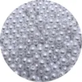 Perline rotonde in finta perla ABS bianca, perline sfuse con foro per creazione gioielli. - 6mm Circa 4750 Pz / Bianco puro