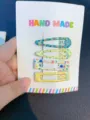 Lindo Set de Pinzas para el Cabello de Lunares, Horquillas BB Coloridas para Niñas Accesorios - Lunares Cuadrados / 4 Piezas/Paquete / Amarillo