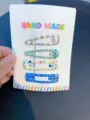 Set de pinzas para el cabello coloridas con lunares, horquillas bonitas para mujeres y niños. - Lunares Cuadrados / 4 Piezas/Paquete / Azul marino