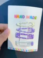 Juego de horquillas pastel de lunares y cuadros, pinzas para el cabello lindas para mujeres. - Lunares Cuadrados / 4 Piezas/Paquete / Blanco