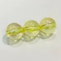 Transparent AB iridescent acrylic round bead close-up, perfect for DIY craft details. - 16mm Approx 220 Beads per Catty / Yellow