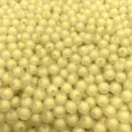 Perline in acrilico opaco sfuse perline rotonde gialle creazione di gioielli braccialetto collana - 8mm 1750 Pezzi Pacco / Giallo