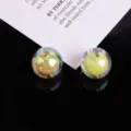 Primo piano di perline AB in acrilico, perfette per bracciali fai da te e accessori. - 8mm Circa 1800 Pz/Pacchetto / Giallo