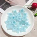 Perline acriliche a forma di stella trasparente fai da te per la creazione di gioielli accessori - Blu