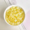 Perline in acrilico traslucido giallo per la creazione di gioielli fai da te e bracciali. - Confezione da 2000 pezzi / Giallo