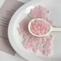 Pink acrylic jelly peanut beads for DIY handmade bracelets necklaces jewelry accessories material. - Pink