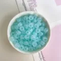 Acrylic jelly color four-way beads DIY jewelry making accessories phone chain material detail - 2000 Pieces/Pack / Lake Blue