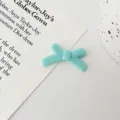 Perla sfusa con fiocco colore macaron foro dritto fai da te braccialetto materiale perline - Celeste