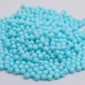 Perles rondes en acrylique bleu clair macaron couleur unie accessoire DIY de bijoux - 6mm Env. 4400 Perles par Catty / Bleu