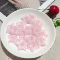 Perline in acrilico a stella rosa trasparente per accessori di gioielli portachiavi fai da te - Rosa