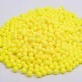 Perles rondes en acrylique macaron 6-16mm pour chaînes de téléphone DIY, colliers et bijoux. - 6mm Env. 4400 Perles par Catty / Jaune