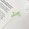 Light green bow resin bead DIY charm for bracelet necklace jewelry making accessories 1pc - Light Green