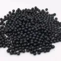 Perline tonde sciolte in acrilico nero sfuse per la creazione di gioielli fai da te - 10mm Circa 940 Perline per Catty / Nero