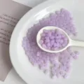 Purple translucent acrylic peanut loose beads for DIY handmade jewelry bracelets and necklaces - Light Purple