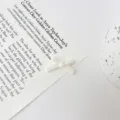 White bow loose beads DIY bracelet jewelry accessories, cute resin craft beading supplies. - Milk White