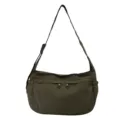 Water-resistant nylon crossbody dumpling shoulder bag, large capacity casual daily carrier. - Length 36 Width 17 Height 25 / Green