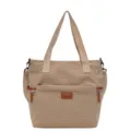 Women Large Capacity Corduroy Tote Bag Casual Shoulder Crossbody Bag Handbag Khaki - Khaki