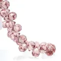 Faceted crystal glass teardrop beads pink loose beads for DIY jewelry making accessories - 8mm (Approx. 87 Beads/String) / Light Purple