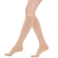 Compression knee-high stockings for women, medical grade leg support shapewear socks. - S / Grade 3 Closed Toe Nude
