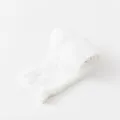 White children tights rolled up for girls toddlers baby cotton leggings daily wear cute style - S / White