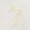 Children hollow out cotton tights baby pantyhose spring autumn main view presentation - S / Milk Yellow