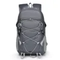 Men's grey outdoor sports backpack large capacity casual lightweight hiking camping daypack variant - Gray