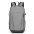Casual grey backpack, large capacity outdoor sports travel daypack for men and women school bag. - Gray