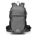 Lightweight grid outdoor mountaineering backpack, large capacity travel hiking daypack. - Dark Gray
