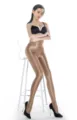 Glossy oil shiny pantyhose glossy translucent sheer tights for women smooth sexy hosiery - One Size / Coffee