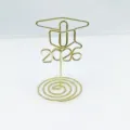 Gold wire graduation cap memo clip 2026 desk card holder school graduation season gift - 2026 Card Holder / 5cm / Gold