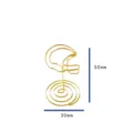 Gold metal graduation cap memo clip holder, 50x30mm table card display stand for graduation. - Baseball Cap Card Holder / 5cm / Gold