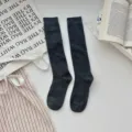 Γυναικείες σκούρες γκρι μεσαίες κάλτσες μινιμαλιστικό στυλ ins μαλακές άνετες casual καθημερινές - Ένα μέγεθος / σκούρο γκρι