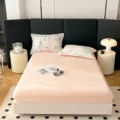 100% katoen geprinte hoeslaken voor matras frisse stijl zacht en machinewasbaar - 150x200cm / Dageraad Stadstijd-Groen