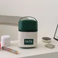 Groen-witte gewatteerde cosmetische tas, draagbare PU lederen reis toiletartikelen etui. - Verticaal / Groen