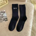Chaussettes épaisses et chaudes en cachemire femme hiver mignonnes molletonnées thermiques - Taille unique / Noir